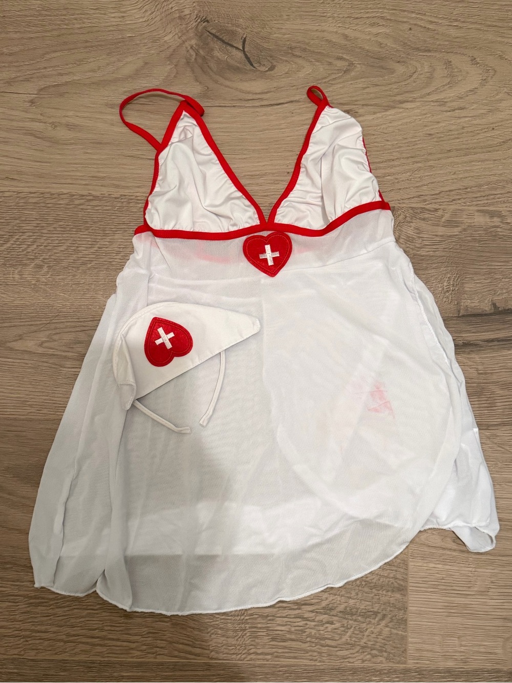 Nurse Halloween Sheer Slip with headband